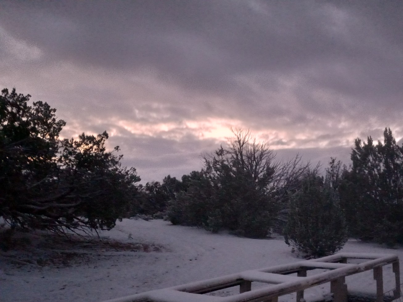 First Snow! Witch Wells Arizona